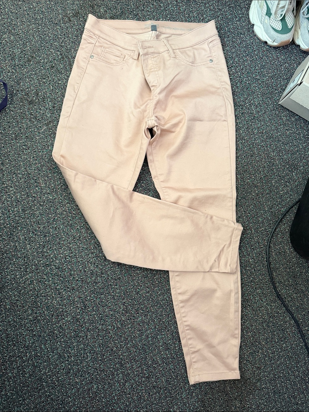 Soho Skinny Jeans in Pale Peach